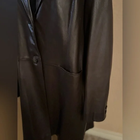 Preston & York Women Soft Genuine Lamb Skin Leather Jacket brown Size XL - Picture 3 of 8